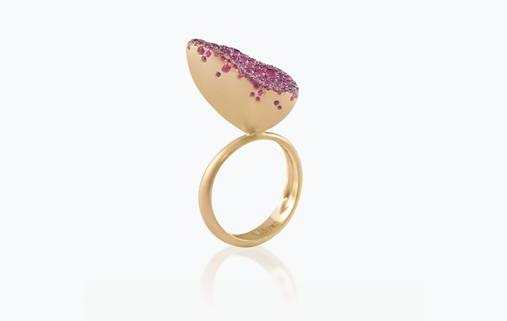  BABY MALAK FLOURISH BONBON MEDIUM MARQUISE RING